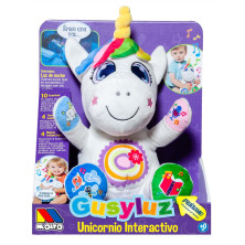 Muñeco Gusy Luz Unicornio Interactivo