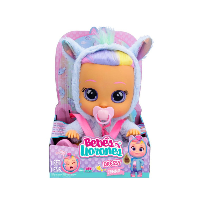 Muñeco Bebe Lloron Cry Babies Dressy Fantasy Jena